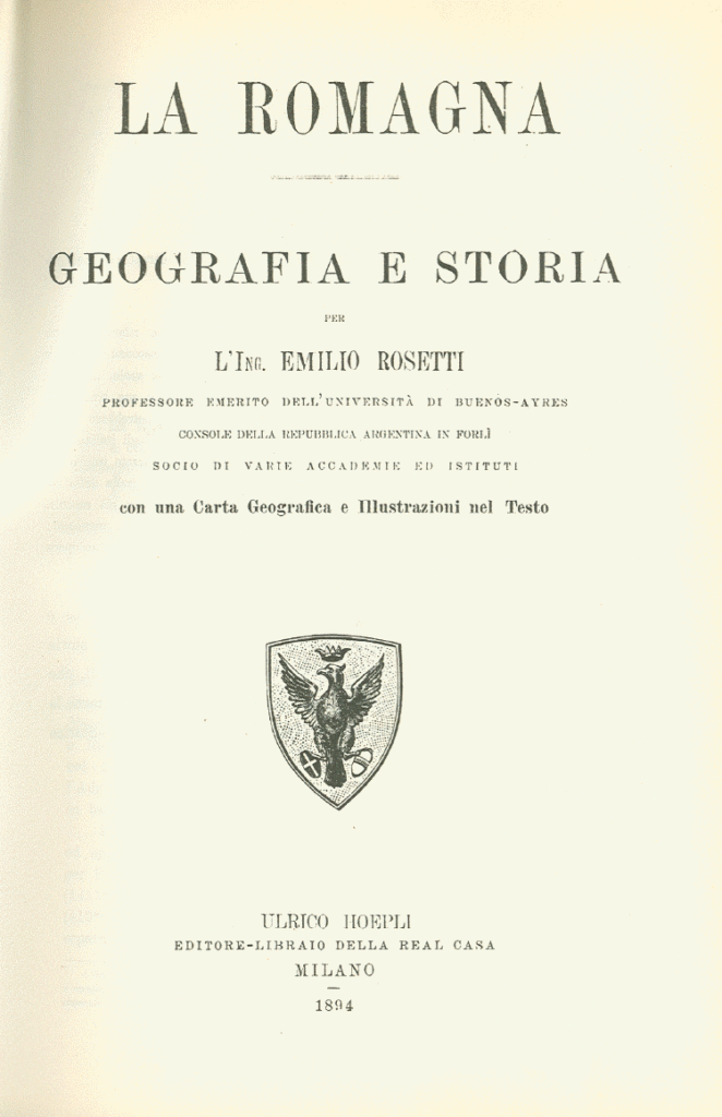 Copertina libro antico Emilio Rosetti