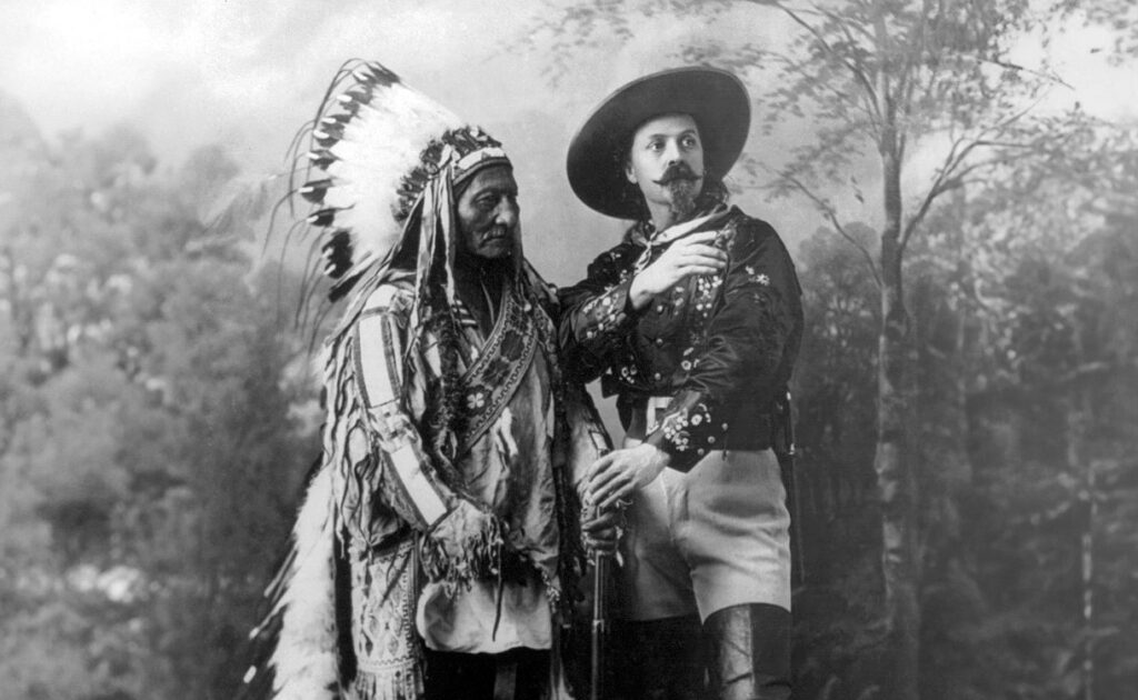Foto di Buffalo Bill con nativo americano