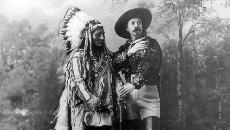 Foto di Buffalo Bill con nativo americano
