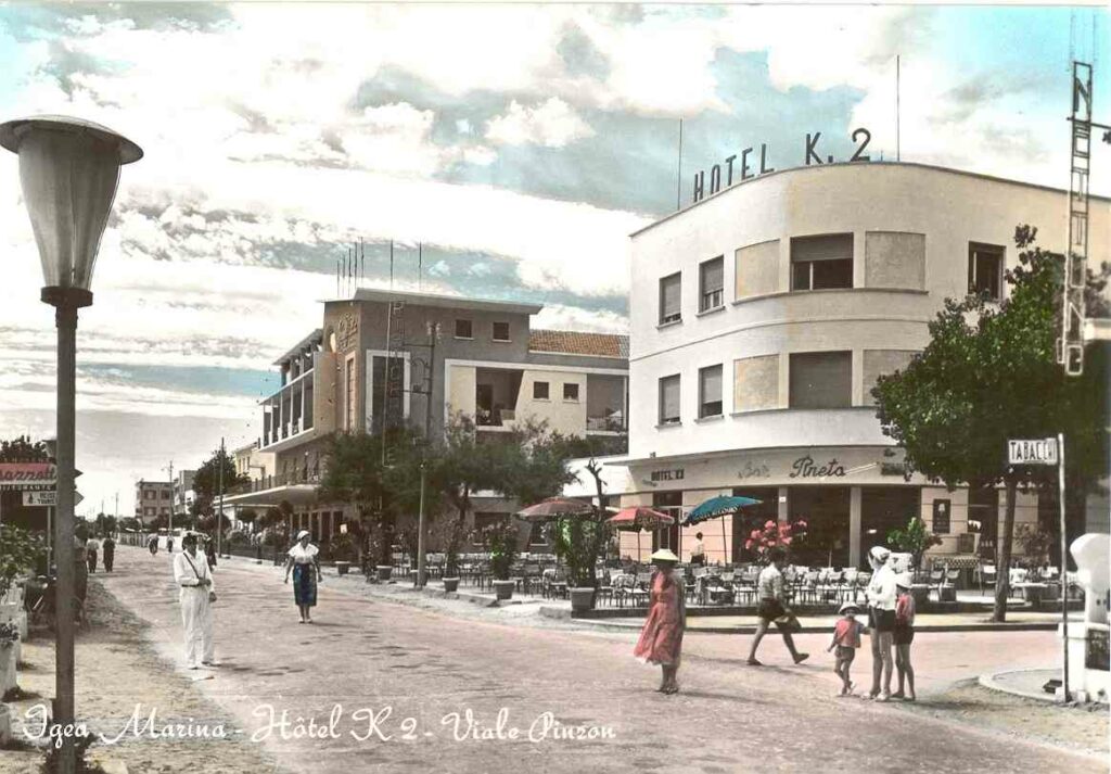 Lungomare di Igea Marina (Rimini) nel 1959